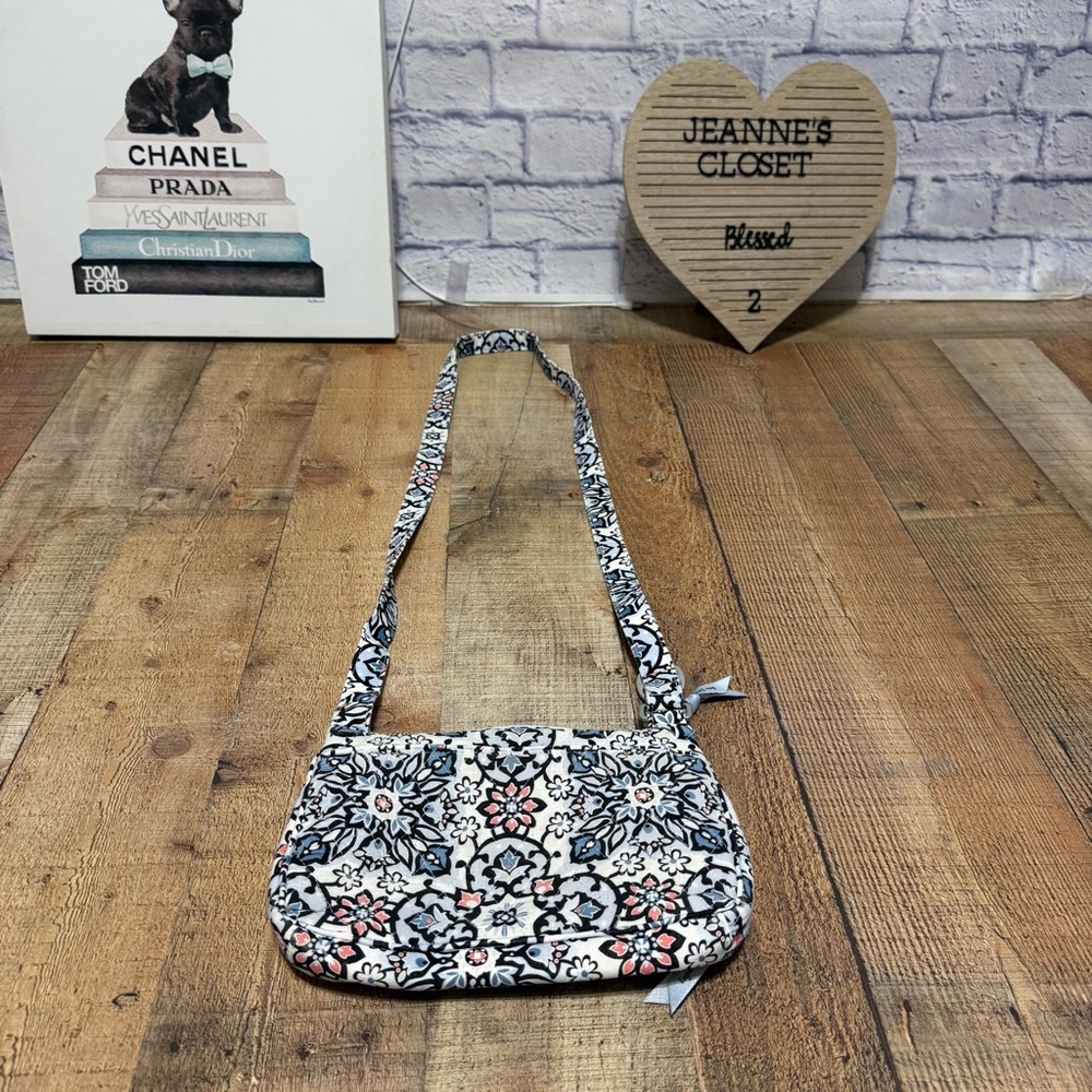 Vera Bradley Women Purse Shoulder Handbag RFID LITTLE HIPSTER LISBON MEDALLION - Picture 6 of 11
